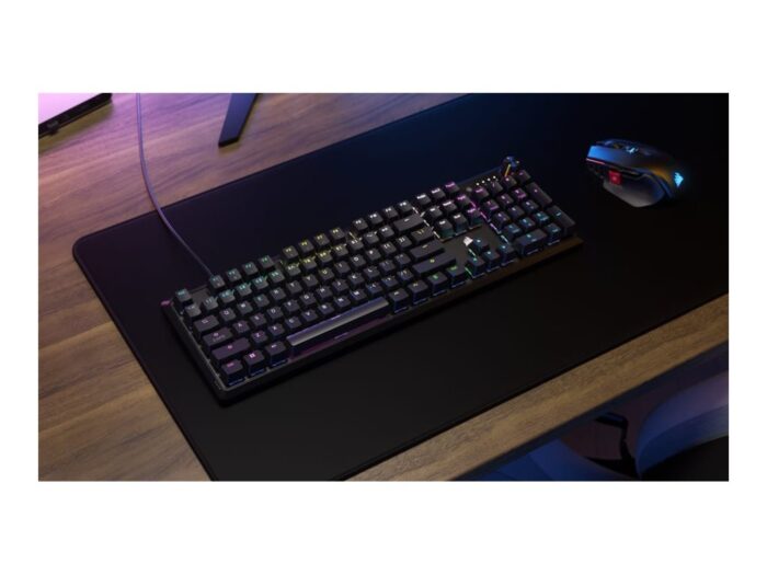 Corsair | Mechanical Gaming Keyboard | K70 CORE RGB | Gaming keyboard | Wired | N/A | Black | USB Type-A | RED - Pilt 5