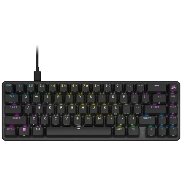 Corsair | K65 PRO MINI RGB | Black | Mechanical Gaming Keyboard | Wired | NA | USB Type-A | 600 g | OPX - Pilt 2