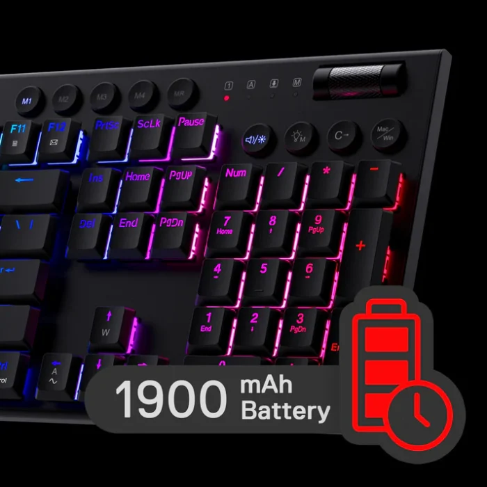 HORUS K618 Ultra-slim Wireless Mechanical Keyboard - Pilt 9