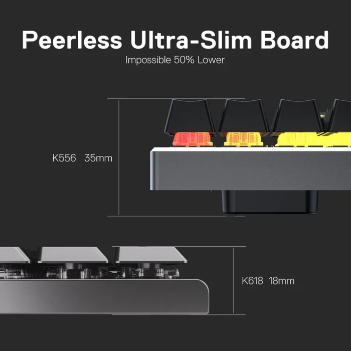 HORUS K618 Ultra-slim Wireless Mechanical Keyboard - Pilt 13