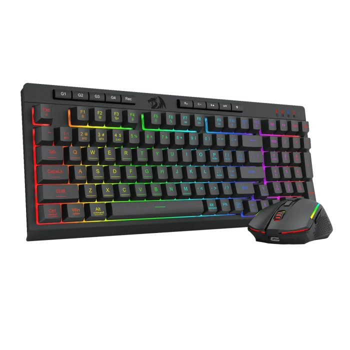 RYLO PRO S142 Membrane Gaming Keyboard & Mouse Tri-Mode Combo - Pilt 10