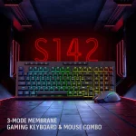 RYLO PRO S142 Membrane Gaming Keyboard & Mouse Tri-Mode Combo - Pilt 3
