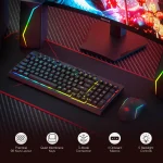 RYLO PRO S142 Membrane Gaming Keyboard & Mouse Tri-Mode Combo - Pilt 4