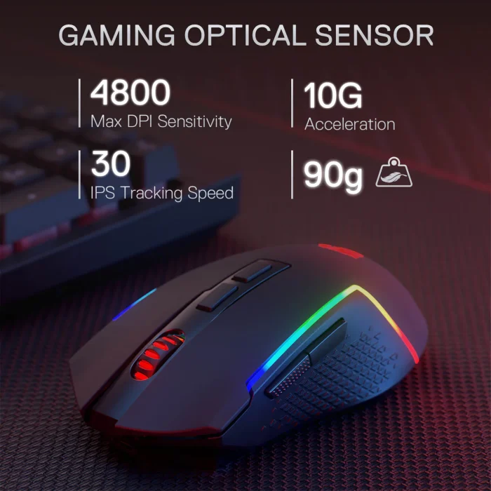 RYLO PRO S142 Membrane Gaming Keyboard & Mouse Tri-Mode Combo - Pilt 8