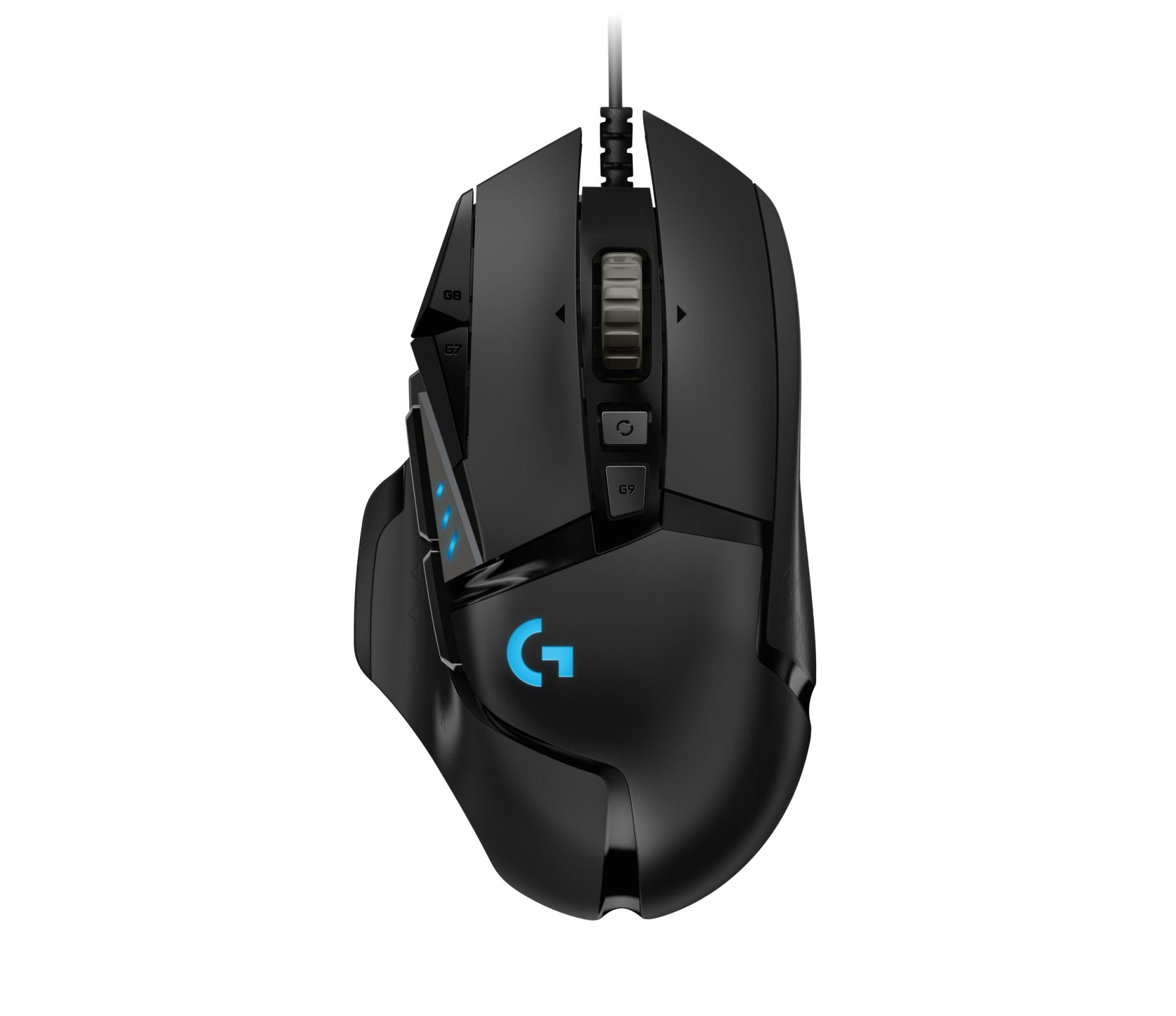 1f4c7305-3d18-4a6f-8984-792b33e3b6a1 MOUSE USB OPTICAL G502 HERO/BLACK 910-005471 LOGITECH - Pilt 1