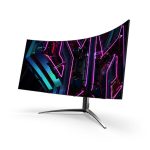 LCD Monitor|ACER|X45BMIIPHUZX|44.5"|Gaming/Curved/21 : 9|Panel OLED|3440x1440|21:9|240 Hz|Matte|0.1 ms|Speakers|Swivel|Tilt|Colour Black|UM.MXXEE.001