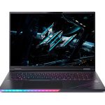 Notebook|ACER|Predator|HELIOS 18 AI|CPU Intel Core Ultra 9|275HX|18 "|2560 x 1600 pixels|RAM 32 GB|DDR5-SDRAM|SSD 1000 GB|Discrete graphics NVIDIA GeForce RTX 5080|16 GB|On-board graphics Yes|Keyboard language English|OS installed Windows 11 Home|Colour Black|Weight 3.5 kg|NH.QVYEL.004