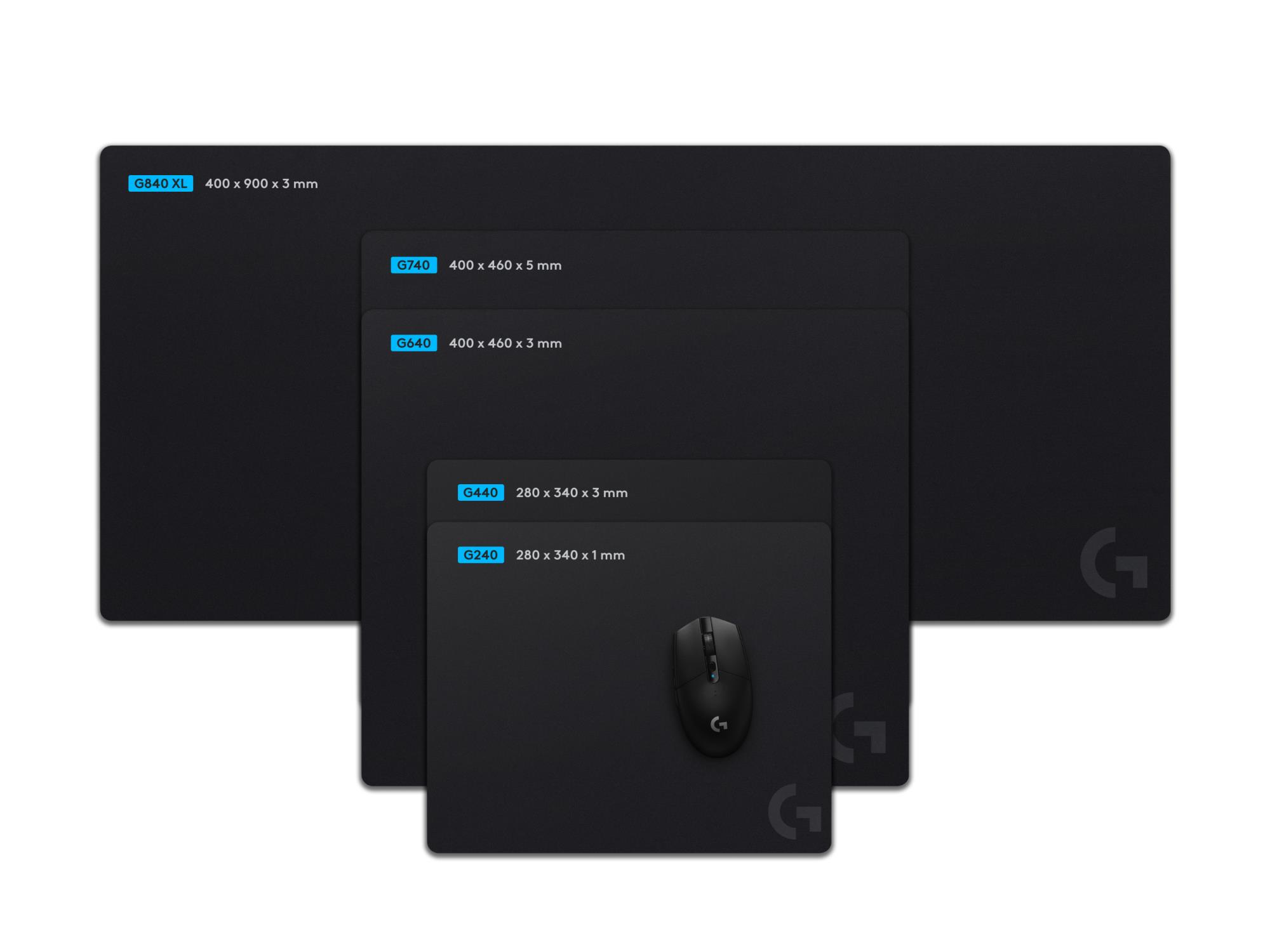 7f0ba45a-ca94-40ab-b27e-f288b184eafd MOUSE PAD G240/BLACK 943-000785 LOGITECH - Pilt 1