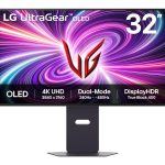 Monitor|LG|32GS95UV-B|32"|Gaming/4K|Panel OLED|3840x2160|16:9|240 Hz|Matte|0.03 ms|Speakers|Swivel|Pivot|Height adjustable|Tilt|32GS95UV-B