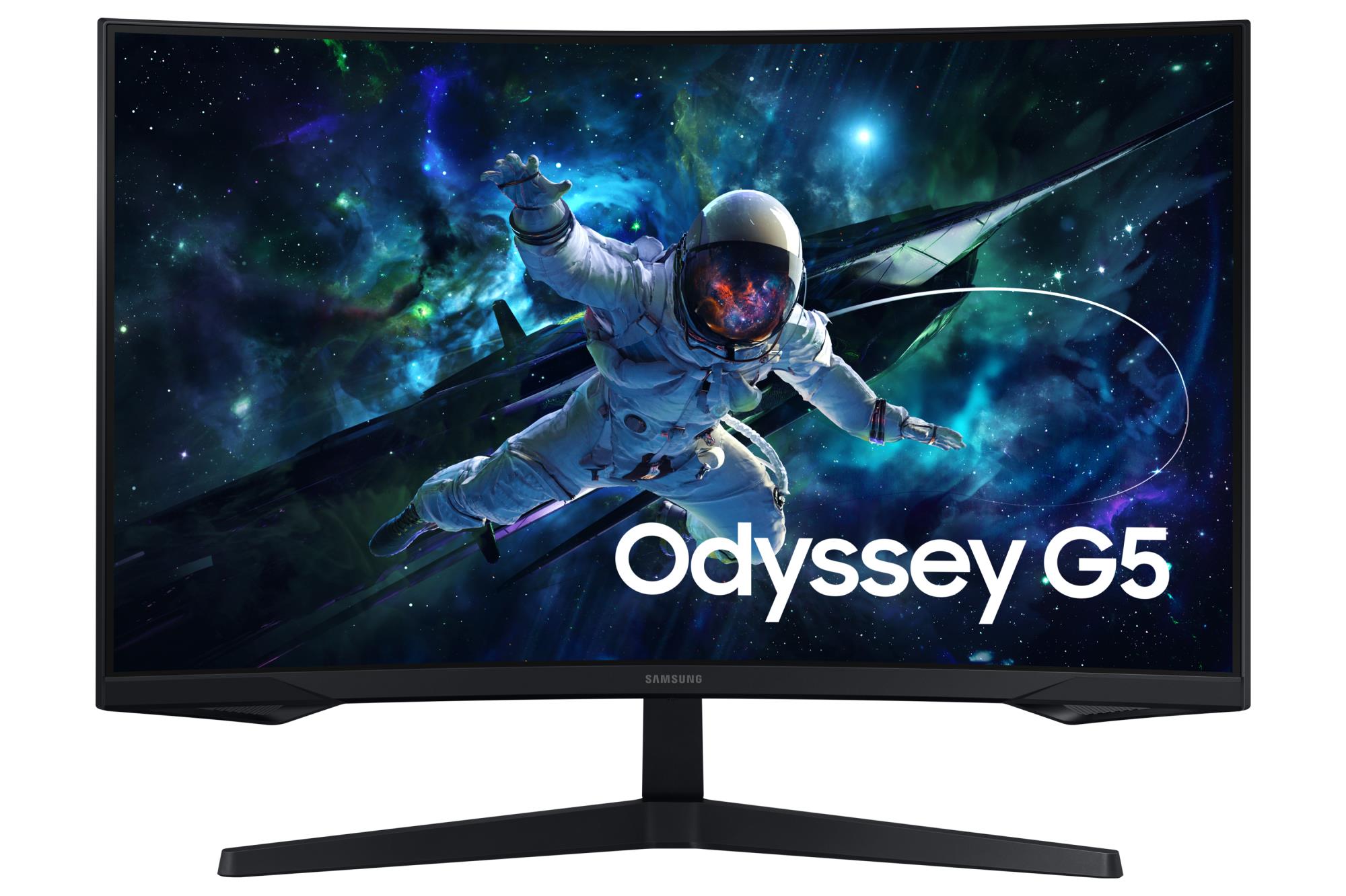 ad60559b-09b0-4a89-8bd0-20fcfbd4b4b2 LCD Monitor|SAMSUNG|ODYSSEY G5|32"|Gaming/Curved|Panel VA|16:9|165Hz|1 ms|Tilt|Colour Black|LS32CG554EUXEN - Pilt 1