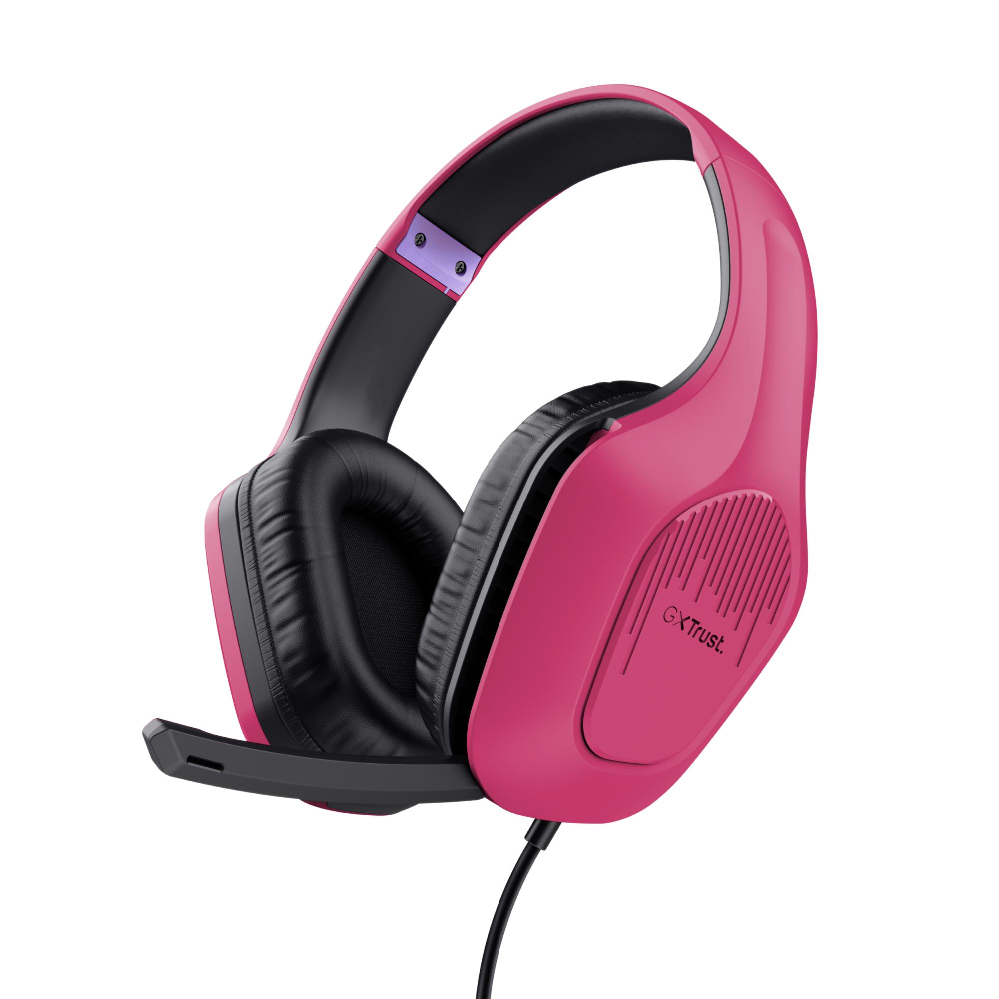 e5f24a8d-1520-4047-b6c6-290ece81f462 HEADSET GXT415P ZIROX/PINK 24992 TRUST - Pilt 1